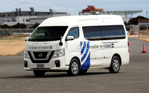 Nissan and DOCOMO test I2V technology using 5G in moving vehicle