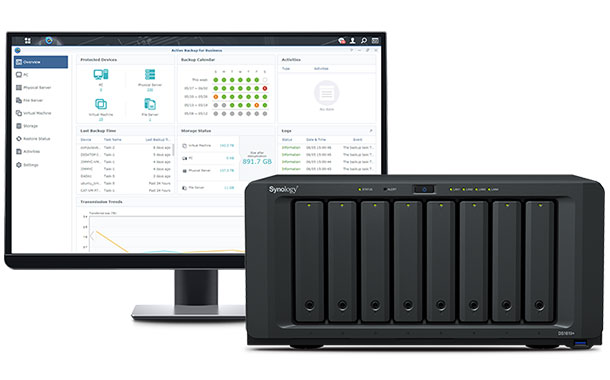 Synology’s Active Backup provides an integrated backup and restore solution
