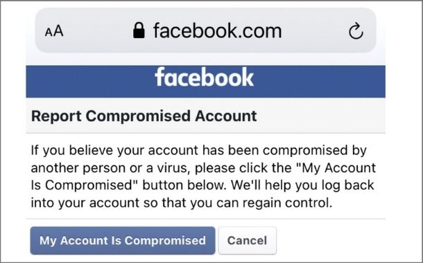 Check if your Facebook account is compromised.