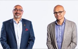 Hatem Dowidar, CEO e& and Satya Nadella, CEO Microsoft, extend collaboration for value creation