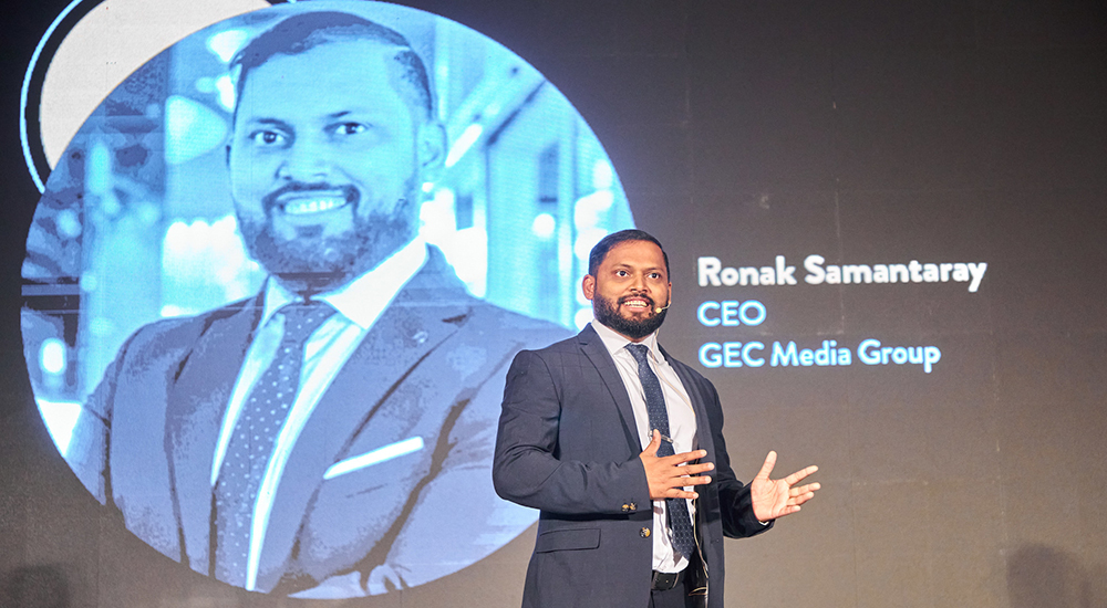 Ronak Samantaray, Co-Founder and CEO, GEC Media Group welcomed all the honourable guests at The GCC Security Symposium 2022.