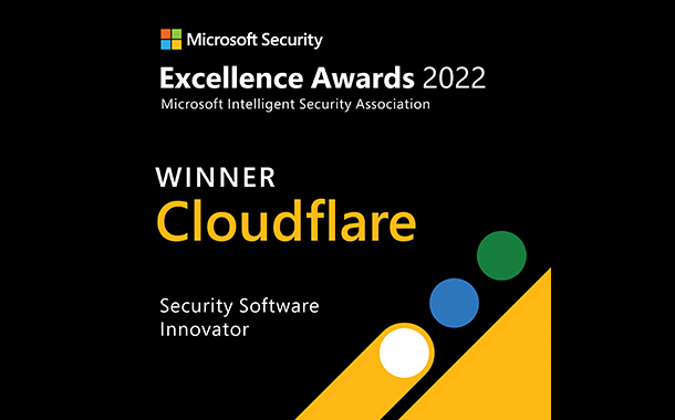Cloudflare wins Security Software Innovator award in Microsoft Security Excellence Awards