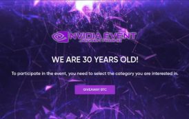 Hackers launch fraudulent site built around Nvidia's 30th anniversary with 50,000 Bitcoin giveaways